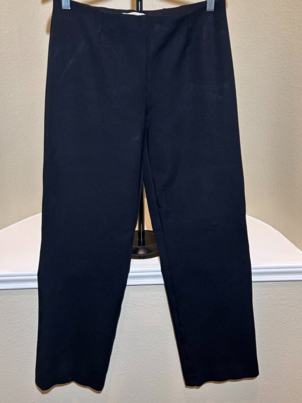Coldwater Creek Classic Fit Black Flared Legs Pants - Picture 2 of 9